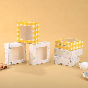 Boîtes à Cupcakes Transparentes Personnalisées Boîte Cadeau Dessert Premium Boîtes d'Emballage Biodégradables Windows pour Cupcake <span class=keywords><strong>Cookies</strong></span> - Product Image 5