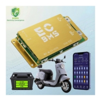 ECBMS 4s 3s 21s 60v 36v 300a 150a BMS para Scooter Eléctrico, Monitor de Batería LiFePO4 Li-ion, Sensor de Temperatura Dual, Equilibrador Activo de Batería