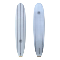Planche de surf époxy personnalisée 3 bandes en bois Longboards Planches de surf EPS de haute qualité d'usine