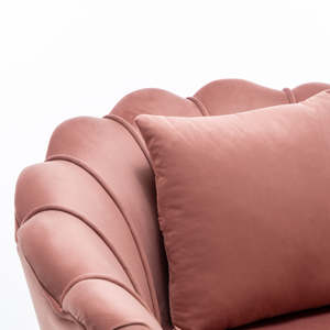 Soggiorno in velluto poltrona con cuscino moderno divano per il tempo libero di lusso mobili di Design - Product Image 3