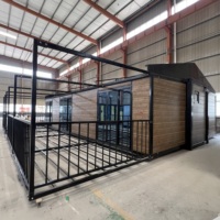 Villa portabel prefabrik modern kedap suara dan tahan air 20Ft 40Ft, rumah prefabrik terisolasi, dapat diperluas, kamar tidur mewah