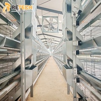 RETECH Cage à poules pondeuses automatique de type H pour élevage avicole en batterie, en promotion au Kenya
