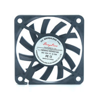 Kipas pendingin aksial industri dengan Tachometer, 6010 4000 Rpm DC 60*60*10mm 5V 12V