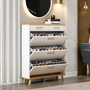 <span class=keywords><strong>Scarpiera</strong></span> Moderna in Legno MDF per Piccoli Appartamenti Arredo Casa Semplice Mobile Porta Scarpe con Anta Scorrevole - Product Image 4