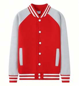 Veste de baseball respirante à col en V pour hommes, en molleton, avec broderie et logo personnalisés, style folklorique, été/hiver, vente chaude - Product Image 5