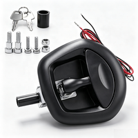 1x Télécommande électrique pour poignée de voiture, 6x Kit de verrouillage à queue de baleine T12 pour camping-car, loquet de verrouillage à queue de baleine