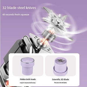 Mixeur Portable avec Double Couvercle, Mini Tasse Mélangeuse Multifonctionnelle pour Dortoir Étudiant, Rechargeable par USB, Nettoyage Automatique - Product Image 3