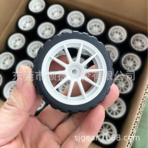 ล้อรถ RC ชุนเจีย ยางพลาสติก ขอบสีเหลืองและสีขาว สำหรับยานยนต์ 01A - Product Image 2