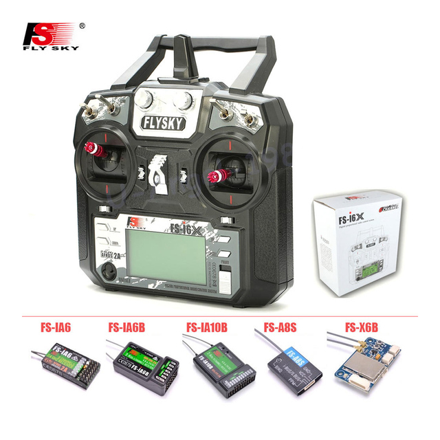 FS-i6X 10CH 2.4GHz AFHDS Toy Part 2A RC Transmitter With X6B/iA6B/A8S/iA10B/iA6 Receiver for RC FPV Racing Drone Airplane