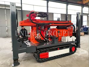 Machine de forage de puits profonds hydraulique portable à prix d'usine, 300 m, plateformes de forage rotatives pour puits d'eau, plateformes de forage sur chenilles en acier - Product Image 3
