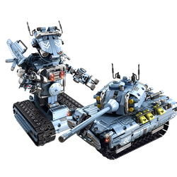 卸売Panlos 2 in 1 <span class=keywords><strong>RC</strong></span>電子ドリフトカービルディングブロックおもちゃDIY OptimusPrimesモデルタンクカースマートロボットおもちゃ - Product Image 4