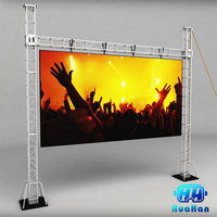 Panneau de réception étanche extérieur, armoire en aluminium moulé sous pression, affichage LED Portable