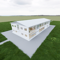 Maison conteneur extensible de 40 pieds sur 20 pieds, villa modulaire préfabriquée de luxe à 3 chambres avec cuisine et salle de bain pour bureau ou hôtel