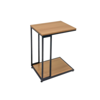 Table d'appoint moderne de style nordique, luxe léger, en forme de C, avec métal, pour lit, canapé ou salon