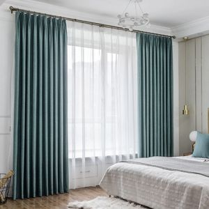 Premium çift taraflı keten bak perde kumaşı 280-320cm genişlik 70-75% karartma yumuşak perdelik tekstil pencere tedavi toptan - Product Image 6