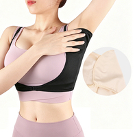 Nouvelles protections anti-transpiration pour aisselles avec boucle avant, doublure de soutien-gorge en coton absorbant, lavable, anti-fuite, invisible, protège-sueur dorsal
