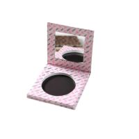 Boîte cosmétique carrée rigide écologique personnalisée avec miroir, fermeture magnétique, emballage en carton imperméable et portable pour le maquillage