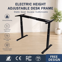 Bureau d'ordinateur certifié TUV ETL, fabrication OEM, prix bas, assemblage rapide, capacité de charge de 100 kg, cadre de bureau ergonomique