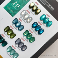 MIMAGPIE Vernis à ongles gel UV œil de chat ambre de luxe 10 couleurs, flacon magnétique – Non toxique, végétalien, écologique, sans HEMA, longue tenue