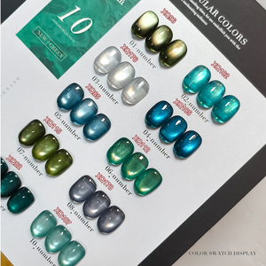 AILANUO Esmalte de Uñas en Gel UV Ojo de Gato Ámbar de Lujo, 10 Colores, Botella Magnética, No Tóxico, Vegano, Ecológico, Sin HEMA, Larga Duración - Product Image 3