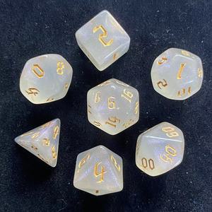 Dés lumineux D4 pour jeux de rôle D&D, jeu de dés en acrylique noir qui brille dans le noir pour Dungeons and Dragons - Product Image 3