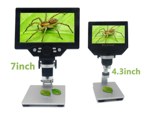 Caméra électronique à grossissement 1200X Enregistreur vidéo <span class=keywords><strong>Microscope</strong></span> numérique LCD 7 "avec <span class=keywords><strong>Microscope</strong></span> numérique TF 32GB avec écran LCD - Product Image 4