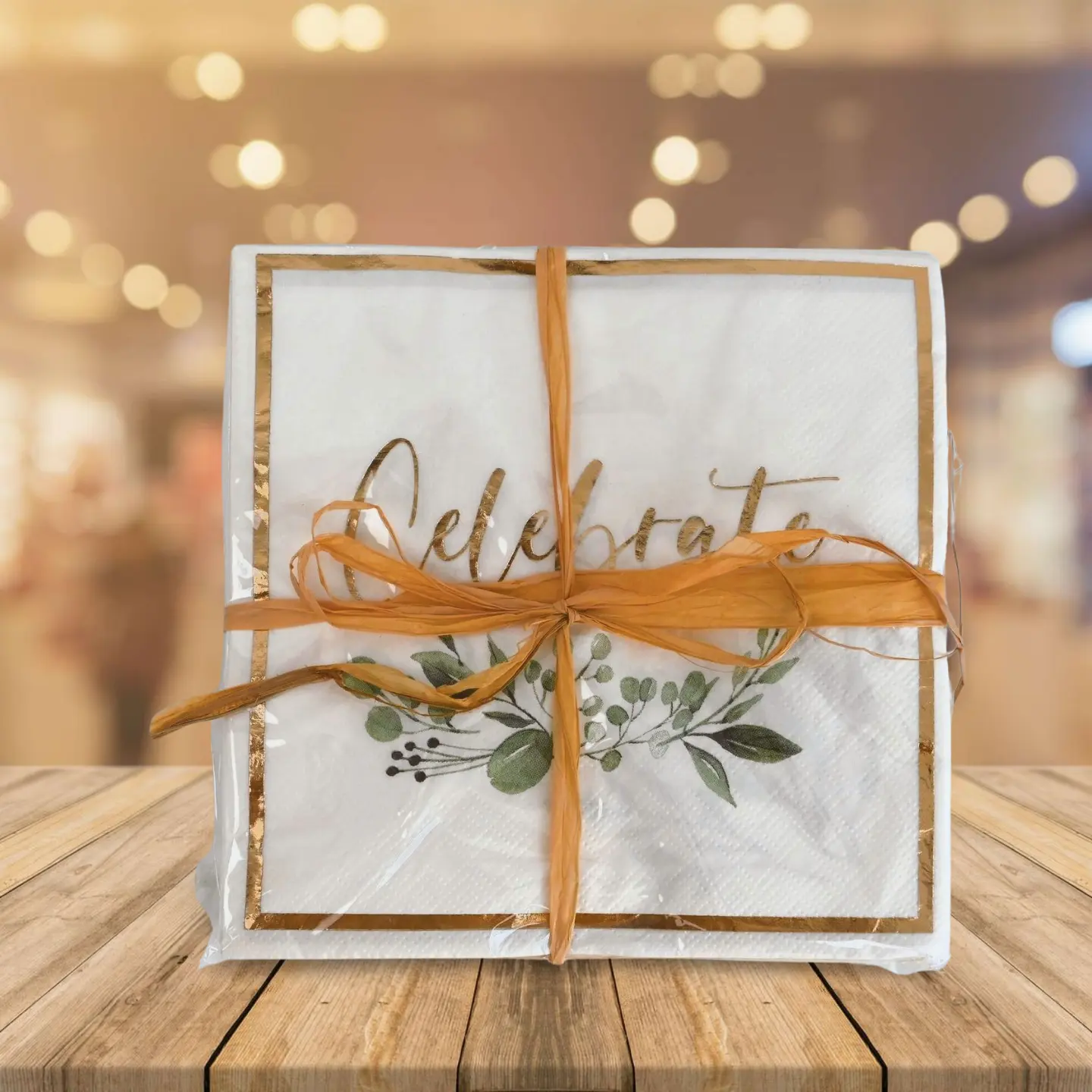 3-Plug individuell bedrucktes Blumen-Wandschmuckpapier für Restaurant Hochzeit und Thanksgiving Servietten und Windel
