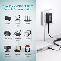 Adaptateur secteur universel 48W, alimentation réglable DC 5V 9V 12V 15V 19V 24V pour lecteurs DVD, bandes LED et autres appareils électroniques