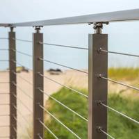 Escaliers et rampes de sécurité vintage Escalier intérieur suspendu avec rampes en verre