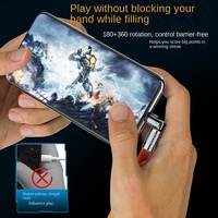 USB tipe-c jalur Data pengisian daya cepat, 540 derajat dapat diputar 120W bahan TPE untuk Android Vivo untuk Huawei Glory OPPO untuk Android