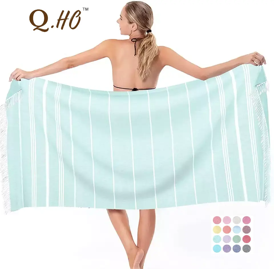 Wholesale Summer Over Sized Round Microfiber Custom Printed Large Sand Free Cotton Quick Dry Turkish Beach Towel blanket