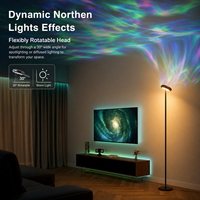 Lámpara de Pie LED Inteligente con Control por Aplicación, Control Remoto, Temperatura de Color Ajustable con Temporizador para Lectura en Interiores y Uso Doméstico