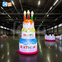 Modèles de gâteaux gonflables personnalisés pour l'extérieur, jouets géants gonflables pour les pâtisseries et les desserts publicitaires