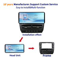 Meihua 12.3 inci Fascia Mobil & Pemutar DVD Mobil Bingkai Hitam untuk SUBARU FORESTER IMPREZA 2008-2012 dengan Kabel Harness