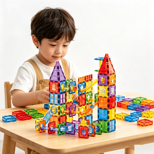 Offerta Speciale: Piastrelle Magnetiche con Cuscinetti a Sfera da 7,5 cm, <span class=keywords><strong>Blocchi</strong></span> di Costruzione 3D <span class=keywords><strong>in</strong></span> ABS per Pista a Sfera, Giocattolo Educativo STEM per Bambini - Product Image 4