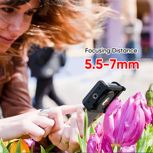 2023 microscopio a Clip Mobile universale <span class=keywords><strong>100X</strong></span> LED lente d'ingrandimento per gioielli messa a fuoco microscopio tascabile regolato con adattatore per telefono - Product Image 4