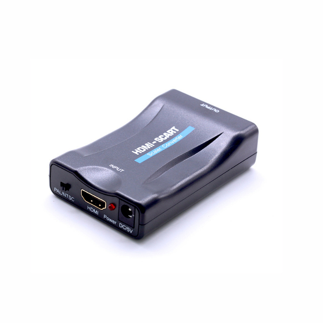 WISTAR 1080P HDMI to SCART HDMI  Video Converter Audio Adapter with USB Cable for Box TV