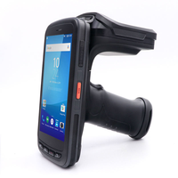 قارئ بطاقات إلكترونية محمول متين من Chainway طراز C72 يعمل بنظام أندرويد مع تقنية UHF RFID، مدى قراءة طويل، ماسح رمز UPC، جهاز PDA للمستودعات