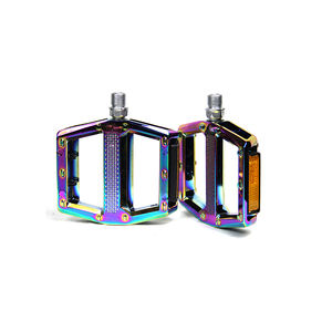 Pédale de VTT personnalisée en alliage d'aluminium Pédales plates colorées à plateforme Système 9/16 axes 2du Pédales de cyclisme ultralégères - Product Image 3