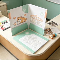 Carpeta de Presentación de 9x12 Pulgadas con 2 Bolsillos, Diseño Personalizado, para Documentos, Productos, Negocios, Certificados Escolares, Archivadores de Documentos