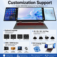 Ordinateur portable professionnel triple écran 16+10,5+10,5 pouces Intel Core i5 12450H IPS 1920x1200 16 Go 512 Go SSD Windows 11 Pro Boîtier métallique