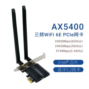 Tri-Band WiFi6E Gigabit Netwerkkaart AX210 Desktop Ingebouwde Pcie Card Slot Draadloze Netwerkkaart