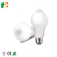 Bombilla LED E27 DOB de Alta Luminosidad 5W 7W 9W 12W, Ahorro de Energía, Protección Ocular Estroboscópica, Uso Doméstico, 6500K CRI80, Sensor de Movimiento