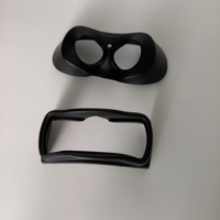 Coussinets en éponge noire en PU pressée à chaud pour masque oculaire VR, doublure intérieure moulée pour lunettes VR, support intérieur en éponge souple, doublure confortable pour les yeux