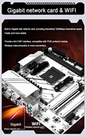 Carte mère JGINYUE B550 AM5 M-ATX B550M GAMING, nouvelle version, SATA, 64 Go de RAM, compatible avec les processeurs R5 4000/5000, PCI-E 4.0