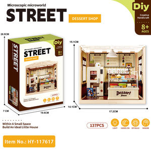 Micro World – maison de desserts miniature, Kit d'assemblage DIY avec lumières, décoration de la maison, jeu d'imitation, jouet éducatif pour enfants et adultes - Product Image 2
