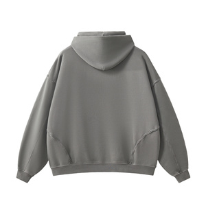 <span class=keywords><strong>Sudadera</strong></span> con capucha unisex de gran tamaño, estilo streetwear <span class=keywords><strong>FOG</strong></span>, con puños enrollados, patchwork, efecto lavado, color liso, con logo personalizado, para hombre y mujer. - Product Image 5