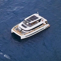 Super-Luxury Vista 75 Fibre de verre Catamaran Yacht Moteur Inboard Spacieux Mer Rivière Espace pour Pêche Récréative Tourisme
