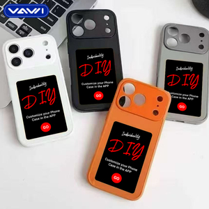 VAWI B158 Coque de téléphone DIY à projection intelligente E-ink pour iPhone 13 14 15 16 17 Pro Max, étui personnalisé avec NFC - Product Image 2