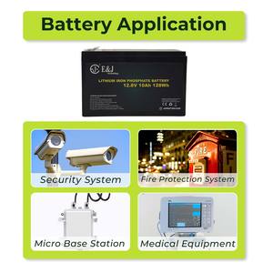 แบตเตอรี่ลิเธียมขนาดเล็ก 12V 10Ah, แบตเตอรี่ LiFePO4 ขนาดกะทัดรัด 12.8V 128Wh พร้อมระบบ BMS, แบตเตอรี่ประสิทธิภาพสูงสำหรับงาน DIY อุปกรณ์อิเล็กทรอนิกส์ - Product Image 3